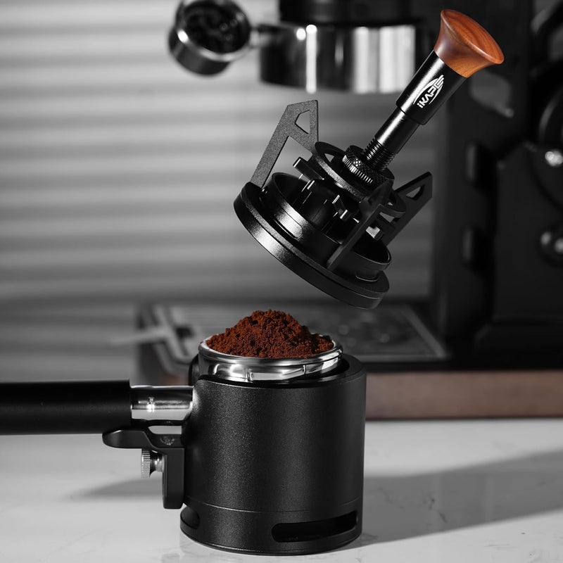 IKAPE Espresso Coffee V3 WDT Tool, 58mm Stirrer Distribution Tool, Equipped with 8-needle Stirrer, Adjustable Needle Height, Coffee Stirrer with Dosing Funnel & Stand - Image 3